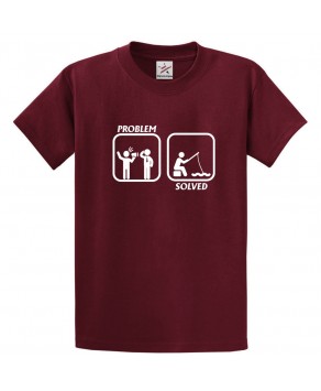 Problem Solved Unisex Kids and Adults T-Shirt for Fishing Lovers